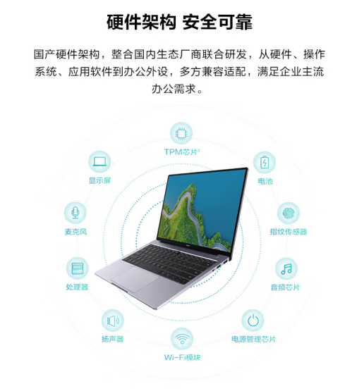 全國(guó)產(chǎn)化！華為推出擎云L540筆記本：搭載5nm麒麟9006C